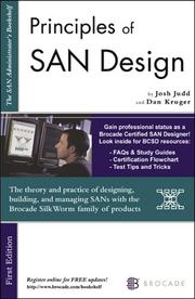 Cover of: Principles of SAN Design: Updated for 2006