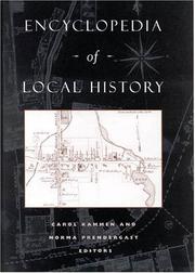 Cover of: Encyclopedia of local history