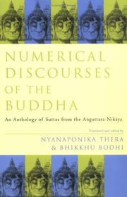 Cover of: Numerical Discourses of the Buddha by 