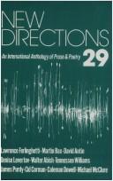Cover of: New Directions in Prose and Poetry 29 (New Directions in Prose & Poetry) by James Laughlin