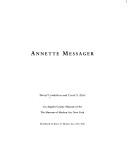 Annette Messager by Sheryl Conkelton, Carol S. Eliel
