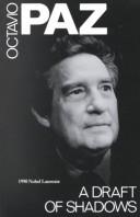 Cover of: Paz Draft of Shadows & Other Poems by Octavio Paz