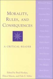 Cover of: Morality, Rules, and Consequences | Brad Hooker