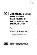 Cover of: 501 Japanese verbs: fully described in all inflections, moods, aspects, and formality levels