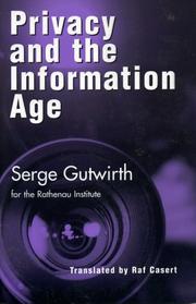 Cover of: Privacy and the information age