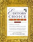 Cover of: Random House Editors' Choice Crosswords, Volume 3 (RH Crosswords)