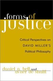 Forms of justice by Daniel Bell, Avner De-Shalit, Daniel A. Bell, Avner deShalit