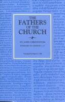 Cover of: Homilies on Genesis, 1-17 (The Fathers of the Church, 74) by Saint John Chrysostom