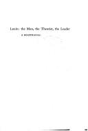 Cover of: Lenin: the man, the theorist, the leader : a reappraisal