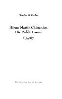 Cover of: Hiram Martin Chittenden: his public career