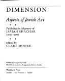 Cover of: The Visual Dimension: Aspects of Jewish Art