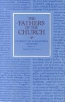 Cover of: Fathers of the Church: Clement of Alexandria : Stromateis, Books One to Three (Fathers of the Church)