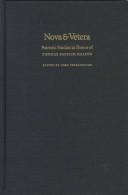 Cover of: Nova & Vetera: Patristic Studies in Honor of Thomas Patrick Halton