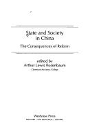 Cover of: State and society in China: the consequences of reform