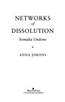Cover of: Networks of dissolution by Anna Simons