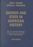 Cover of: The Church and State in American History, Third Edition