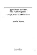 Cover of: Agricultural stability and farm programs | 