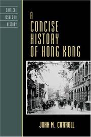 Cover of: A Concise History of Hong Kong (Critical Issues in History)