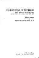 Cover of: Generations of settlers | Mario Samper K.