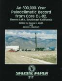 Cover of: An 800,000-year paleoclimatic record from Core OL-92, Owens Lake, southeast California