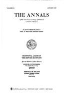 Cover of: Emotional Labor in the Service Economy (The ANNALS of the American Academy of Political and Social Science Series) by 