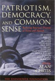 Cover of: Patriotism, democracy, and common sense: restoring America's promise at home and abroad