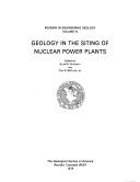 Cover of: Geology in the siting of nuclear power plants