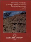 Cover of: Establishment of a geologic framework for paleoanthropology