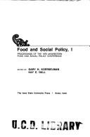 Cover of: Food and social policy, I by Midwestern Food and Social Policy Conference Sioux City, Iowa 1976.