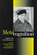 Cover of: Metacognition: cognitive and social dimensions