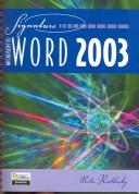 Cover of: Microsoft Word 2003 (Signature Series (Saint Paul, Minn.).) by Nita Hewitt Rutkosky