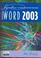 Cover of: Microsoft Word 2003 (Signature Series (Saint Paul, Minn.).)