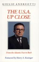Cover of: The U.S.A. up close by Giulio Andreotti