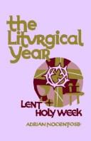 Cover of: The Liturgical Year by O.S.B., Adrian Nocent