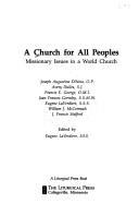Cover of: A Church for all peoples: missionary issues in a world church