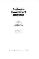 Cover of: Business-Government Relations (The Key issues lecture series) | 