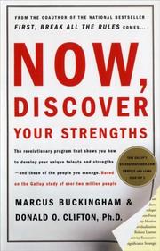 Cover of: Now, Discover Your Strengths by Marcus Buckingham, Donald O. Clifton