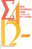 Cover of: Greek Philosophical Terms | F. E. Peters