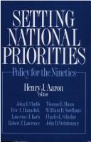 Cover of: Setting National Priorities: Policy for the Nineties (Setting National Priorities)