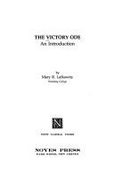 Cover of: The Victory ode by [translated and edited] by Mary R. Lefkowitz.