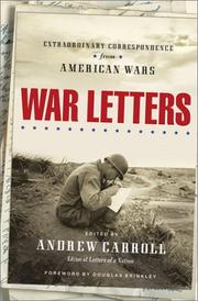 Cover of: War letters: extraordinary correspondence from American wars