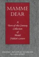 Cover of: Mamme dear by translated, and with an introduction by Lewis Glinert.