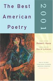Cover of: The Best American Poetry 2001 by Robert Hass