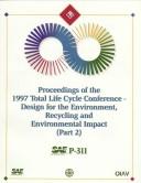 Cover of: Proceedings of the 1997 Total Life Cycle Conference by Total Life Cycle Conference