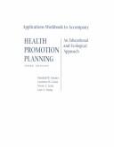 Cover of: Applications Workbook t/a Health Promotion Planning