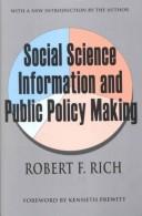 Cover of: Social Science Information and Public Policy Making