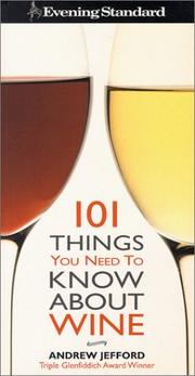 Cover of: ES: 101 Things You Need to Know About Wine (Evening Standard)