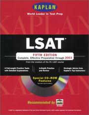 Cover of: Kaplan LSAT