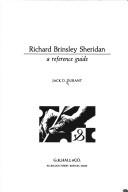 Cover of: Richard Brinsley Sheridan, a reference guide