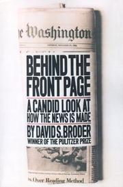 Cover of: Behind the Front Page